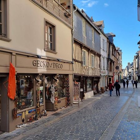 La Vague - Breath Of Freshness In Center Of Honfleur - Free Parking 550M 아파트 외부 사진